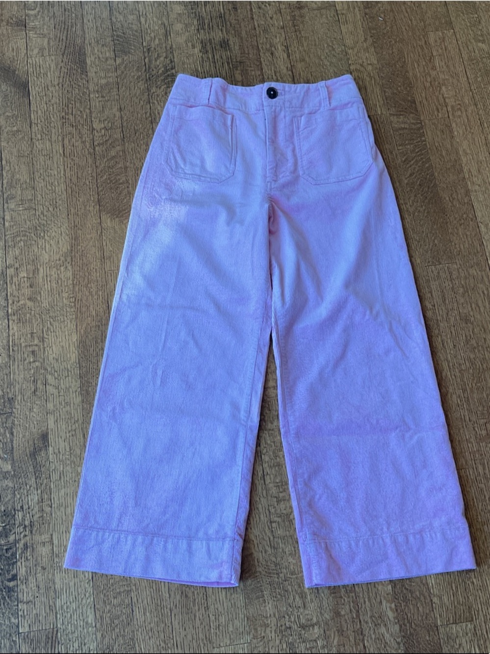 Anthropologie  Maeve Colette Blush Pink Wide-Leg Corduroy Pants - Picture 5 of 9